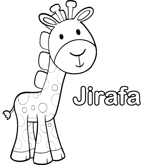Colorier dessin de Girafe