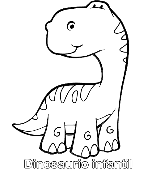 Colorier dessin de Dinosaure enfant