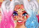 Harley Quinn Face Care and Make 